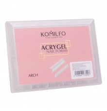 Форми верхні для нарощування нігтів KOMILFO Acry Gel 120 шт (Arch (арочні))