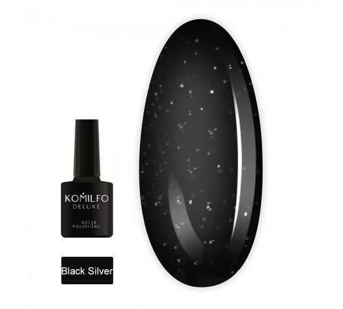 Гель-лак KOMILFO 8 мл (Black Silver) Гель-лак KOMILFO 8 мл (Black Silver)