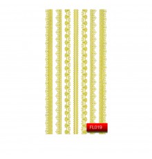 Наклейки для нігтів KODI Nail Art Stickers Gold 019FL