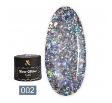 Гель FOX Glow Glitter Gel 5 мл (002)