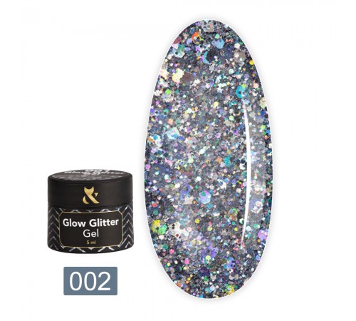 Гель FOX Glow Glitter Gel 5 мл (002) Гель FOX Glow Glitter Gel 5 мл (002)