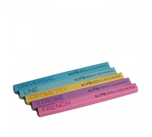 Пензлик для малювання на нігтях KOMILFO &Chudova FRENCH (Syntetic Liner) 10 мм Пензлик для малювання на нігтях KOMILFO &Chudova FRENCH (Syntetic Liner) 10 мм