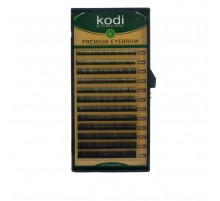 Брови KODI Straight Curl Чорні 12 рядів (0,12 4-8 мм)