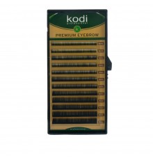 Брови KODI Straight Curl Чорні 12 рядів (0,12 4-8 мм)