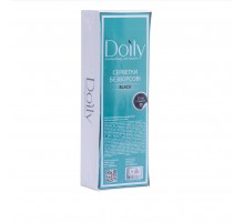 Серветки Doily безворсові у коробці 4.5*6.5 см 425 шт в уп (Чорний)