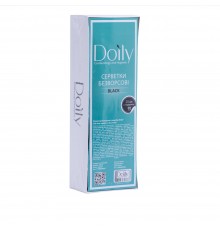 Серветки Doily безворсові у коробці 4.5*6.5 см 425 шт в уп (Чорний)