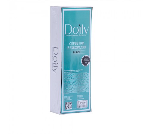 Серветки Doily безворсові у коробці 4.5*6.5 см 425 шт в уп (Чорний) Серветки Doily безворсові у коробці 4.5*6.5 см 425 шт в уп (Чорний)