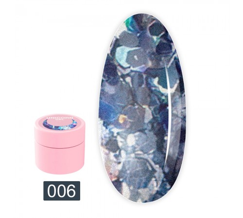 Блискітки для нігтів LunaMoon Unicorn Gel 5 мл (06) Блискітки для нігтів LunaMoon Unicorn Gel 5 мл (06)