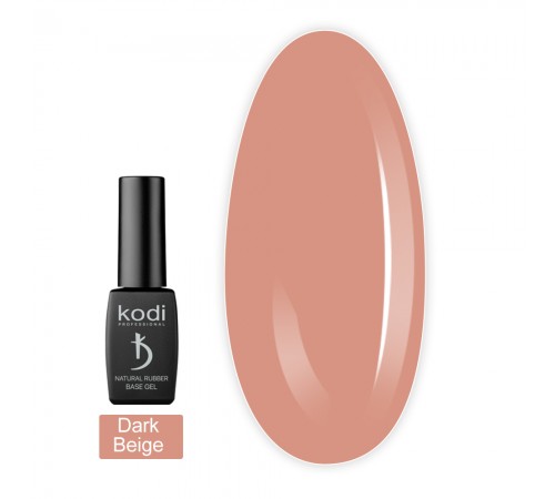 База для гель-лаку, що камуфлює KODI Natural Rubber Base Gel Dark Beige 12 мл База для гель-лаку, що камуфлює KODI Natural Rubber Base Gel Dark Beige 12 мл