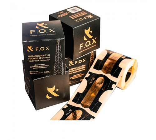 Форми нижні FOX Champ Nail Form для моделювання 200 шт Форми нижні FOX Champ Nail Form для моделювання 200 шт