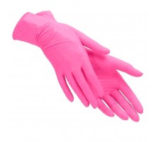 Рукавички нітрилові нестерильні без пудрові Doily Polix Pro&Med Pink 1 пара