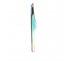 Пінцет професійний для брів Light Rainbow (скошень)