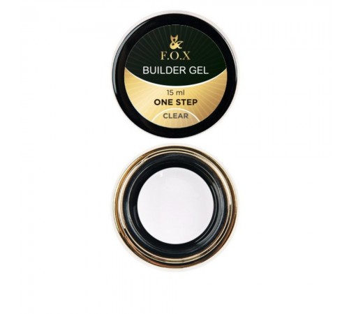 Гель FOX Builder ONE STEP Clear 15 мл Гель FOX Builder ONE STEP Clear 15 мл