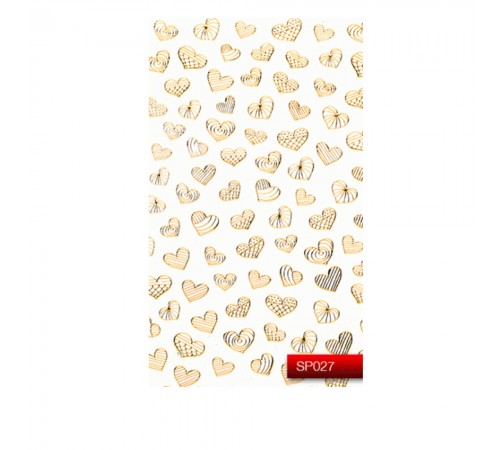 Наклейки для нігтів KODI Nail Art Stickers Gold 027SP Наклейки для нігтів KODI Nail Art Stickers Gold 027SP