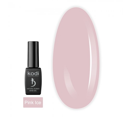 База для гель-лаку, що камуфлює KODI Natural Rubber Base Gel Pink Ice 12 мл База для гель-лаку, що камуфлює KODI Natural Rubber Base Gel Pink Ice 12 мл