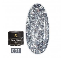 Гель FOX Glow Glitter Gel 5 мл (001)