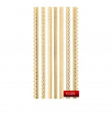 Наклейки для нігтів KODI Nail Art Stickers Gold 020FL
