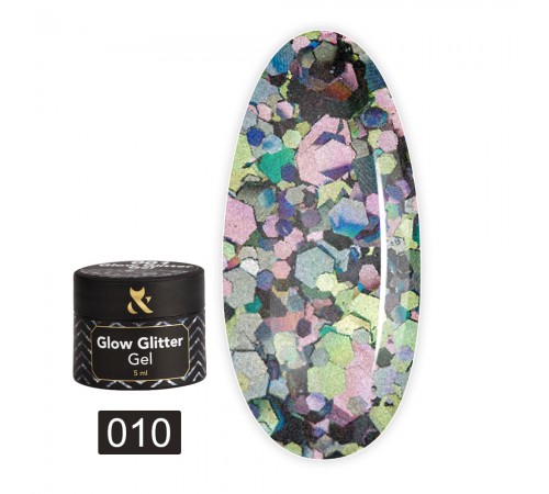 Гель FOX Glow Glitter Gel 5 мл (010) Гель FOX Glow Glitter Gel 5 мл (010)