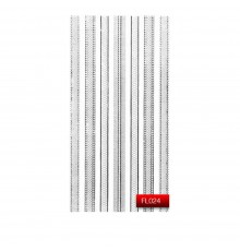 Наклейки для нігтів KODI Nail Art Stickers Silver 024FL