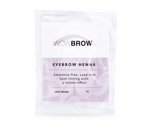 Хна для брів Vivienne WOWBROW 1 саше 1 гр (Light Brown) Хна для брів Vivienne WOWBROW 1 саше 1 гр (Light Brown)