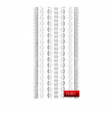 Наклейки для нігтів KODI Nail Art Stickers Silver 021FL