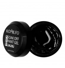 Гель-фарба KOMILFO Soak off 5 мл (001 Black)
