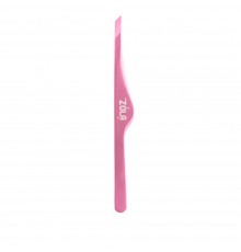 Пінцет професійний для брів Light Pink (скошень)