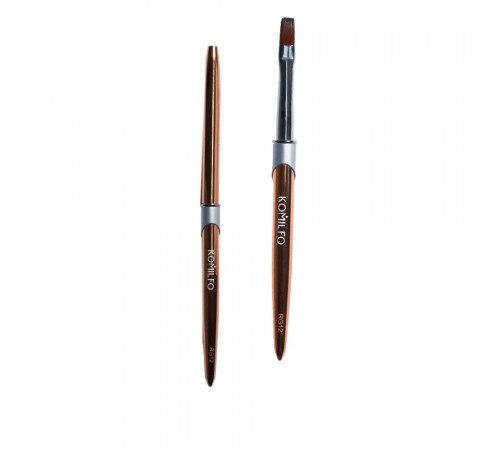 Пензлик KOMILFO Rose Gold Gel flat RG12 (Nylon)