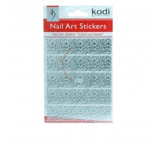 Наклейки для нігтів KODI Nail Art Stickers Silver 003BP