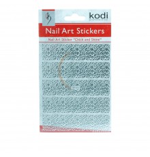 Наклейки для нігтів KODI Nail Art Stickers Silver 003BP