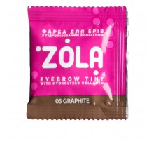 Фарба для брів + окислювач с колагеном Zola Eyebrow Tint With Collagen 5 мл (05 Graphite)