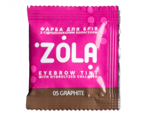 Фарба для брів + окислювач с колагеном Zola Eyebrow Tint With Collagen 5 мл (05 Graphite) Фарба для брів + окислювач с колагеном Zola Eyebrow Tint With Collagen 5 мл (05 Graphite)