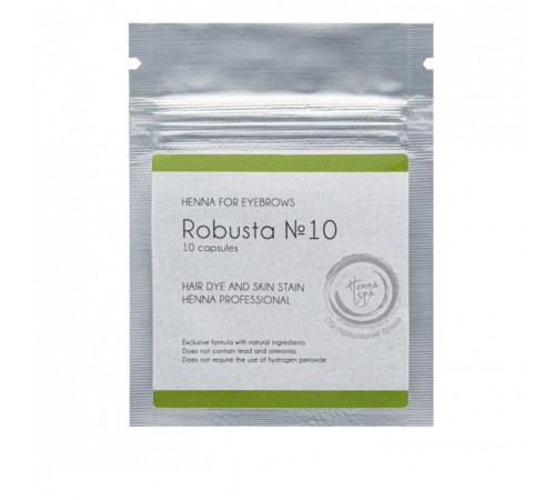 Хна в капсулах Vivienne Henna SPA 10 капсул (Robusta) Хна в капсулах Vivienne Henna SPA 10 капсул (Robusta)