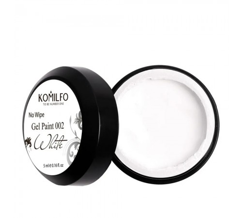 Гель-фарба KOMILFO Wipe Gel Paint for French 5 мл (002 White) Гель-фарба KOMILFO Wipe Gel Paint for French 5 мл (002 White)