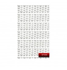 Наклейки KODI NailArt Stickers (009SP Silver)
