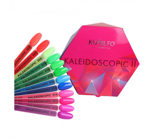 Набір гель-лаків KOMILFO Kaleidoscopic Collection 12*8 мл Набір гель-лаків KOMILFO Kaleidoscopic Collection 12*8 мл