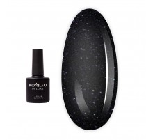Топ KOMILFO Glitter для гель-лаку без липкого шару 8 мл
