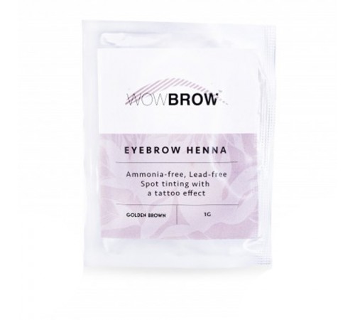 Хна для брів Vivienne WOWBROW 1 саше 1 гр (Golden Brown) Хна для брів Vivienne WOWBROW 1 саше 1 гр (Golden Brown)