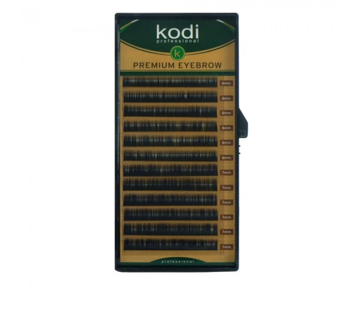 Брови KODI Natural Curl Чорні 12 рядів (0,06 6-7 мм) Брови KODI Natural Curl Чорні 12 рядів (0,06 6-7 мм)