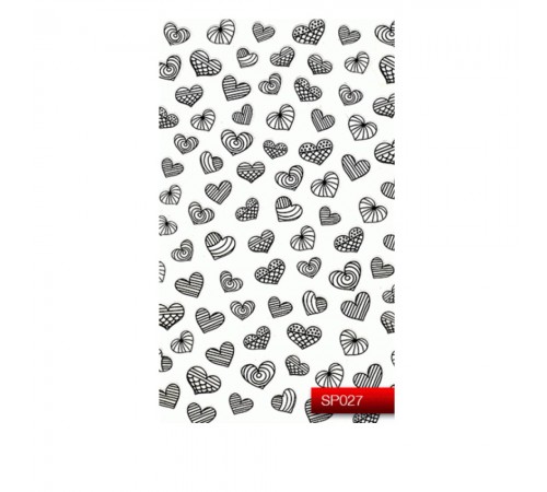 Наклейки для нігтів KODI Nail Art Stickers Black 027SP Наклейки для нігтів KODI Nail Art Stickers Black 027SP