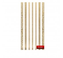 Наклейки для нігтів KODI Nail Art Stickers Gold 009FL