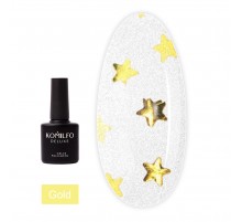 Топ KOMILFO No Wipe Star Nails 8 мл (Gold)