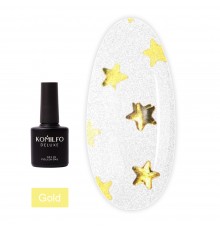 Топ KOMILFO No Wipe Star Nails 8 мл (Gold)