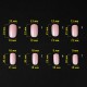 Форми KOMILFO SoFast мякі для швидкого нарощування нігтів 300 шт (Nude Soft Square)