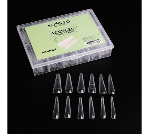 Форми верхні для нарощування нігтів KOMILFO Acry Gel 120 шт (Modern) Форми верхні для нарощування нігтів KOMILFO Acry Gel 120 шт (Modern)