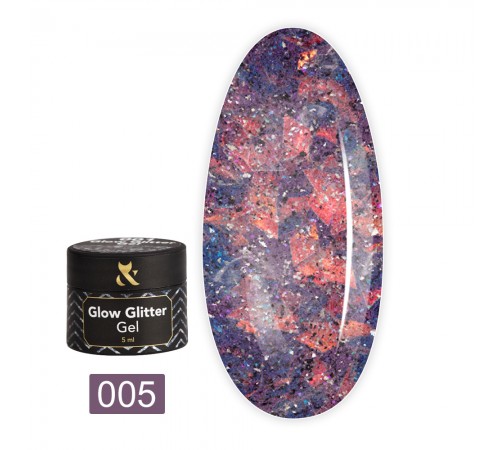 Гель FOX Glow Glitter Gel 5 мл (005) Гель FOX Glow Glitter Gel 5 мл (005)
