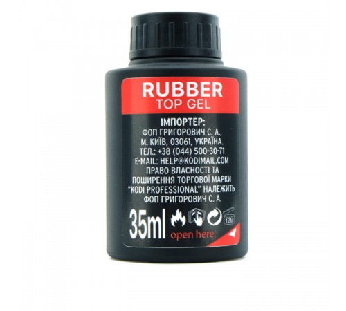 Топ для гель-лаку KODI Rubber Top Gel 35 мл Топ для гель-лаку KODI Rubber Top Gel 35 мл