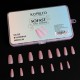 Форми KOMILFO SoFast мякі для швидкого нарощування нігтів 360 шт (Nude Ballerina Medium)