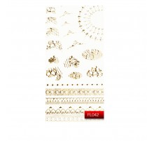 Наклейки для нігтів KODI Nail Art Stickers Gold 042FL