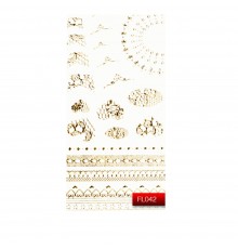 Наклейки для нігтів KODI Nail Art Stickers Gold 042FL